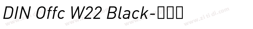 DIN Offc W22 Black字体转换
